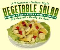 all natural italian style vegetable salad